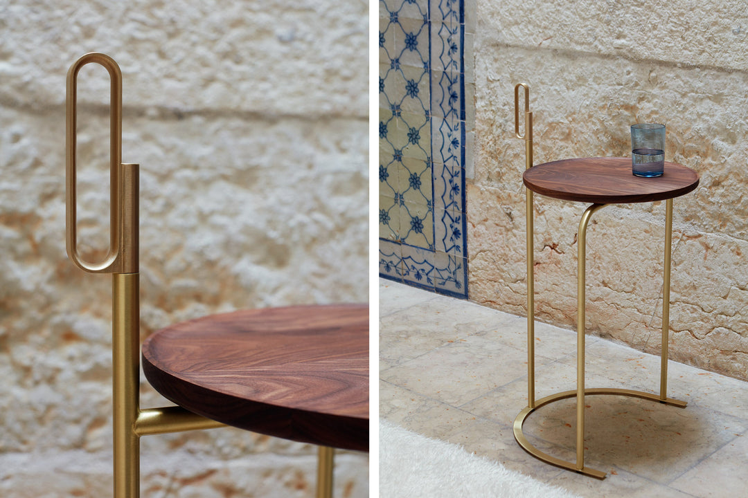 DANISH OILED WALNUT & BRUSHED BRASS