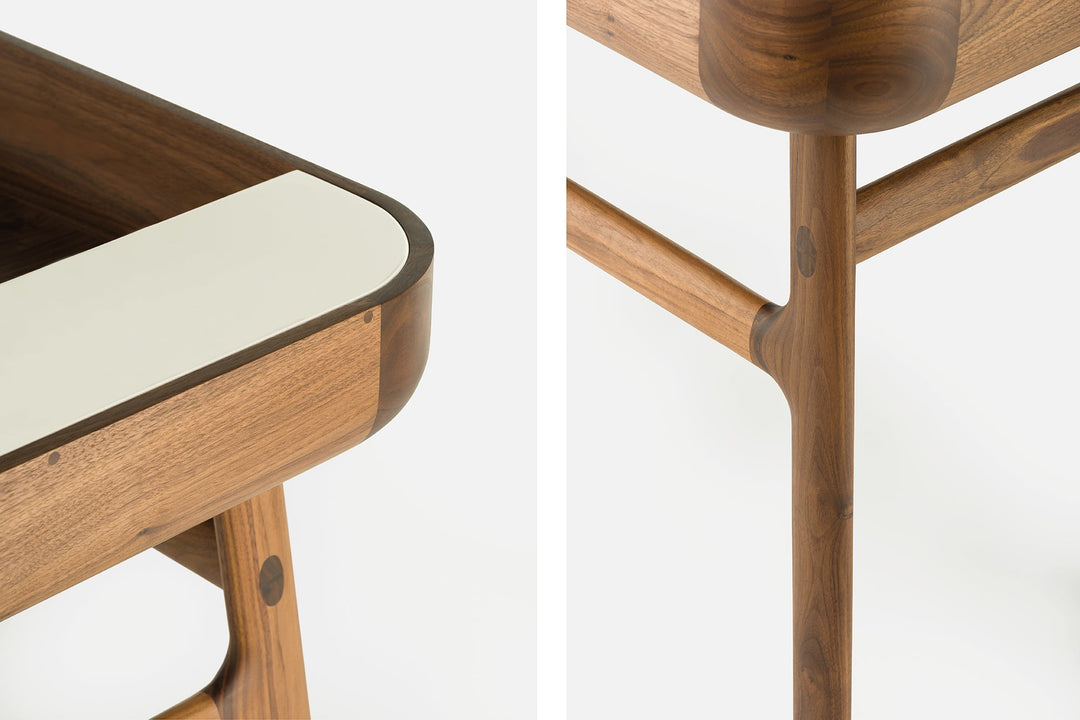 DANISH OILED WALNUT & BONE GLOSS HDF