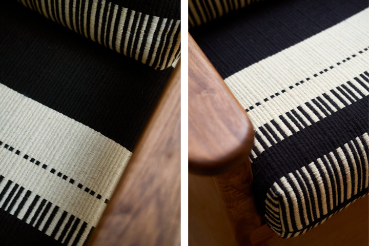 DANISH OILED WALNUT & MANTA LIDO PRETO / CRU