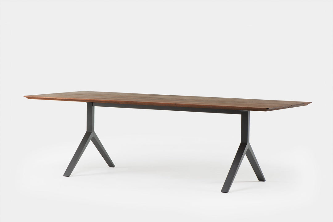 DANISH OILED WALNUT & BLACK ANODISED ALUMINIUM