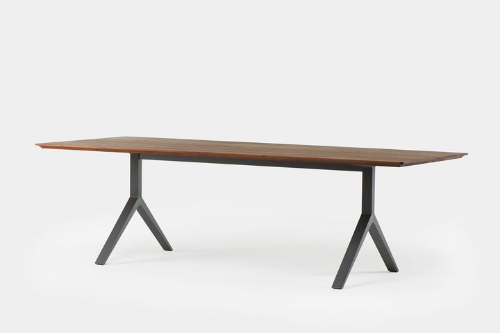 DANISH OILED WALNUT & BLACK ANODISED ALUMINIUM